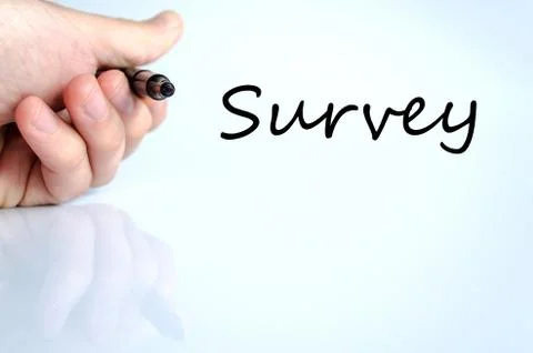 Survey text concept Stock Photos