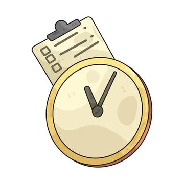 Survey timer illustration 库存插图