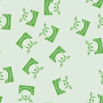 Surveying drone glyph seamless pattern 스톡 일러스트