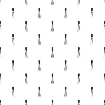 Surveying instrument pattern background with geometric tripods Illustrazione stock