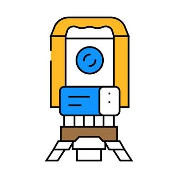 Surveying tools mining icon color illustration Stock Illustration