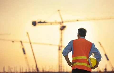 Surveyor Large building Engineer technician. Foto stock