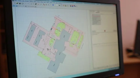 Surveyor work with plan of the house Stock Footage 68936881