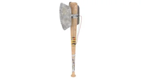 Survival Baseball Bat - 3D Stock Illustration
