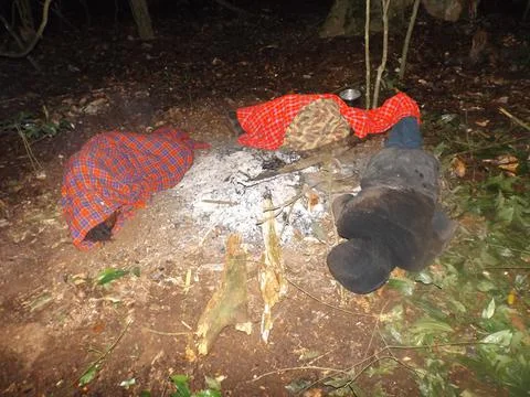 Survival camping Stock Photos