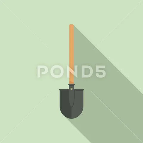 shovel clipart flat