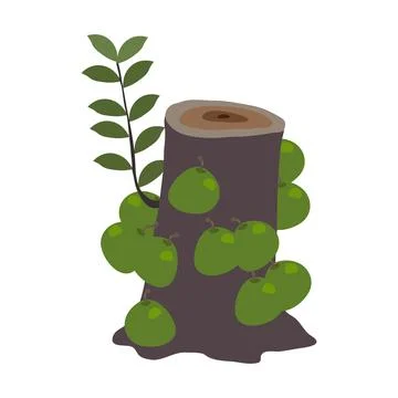 Surviving tree clip art Stock Illustration