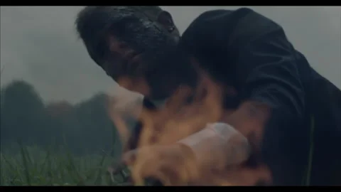 Survivor of 1937 Hindenburg Disaster - Dramatic Fire SPFX, Actor Portrayal Stock Footage 204857347
