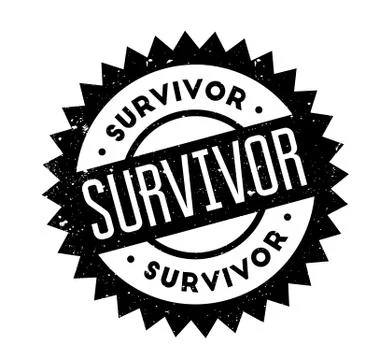 Survivor rubber stamp Stock Illustration