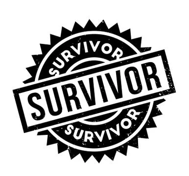 Survivor rubber stamp Stock Illustration