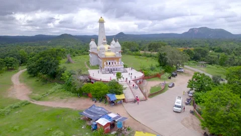 The Surya Mandir or Sun Temple located near Ranchi, Jharkhand, India. Stock-Footage 204974659