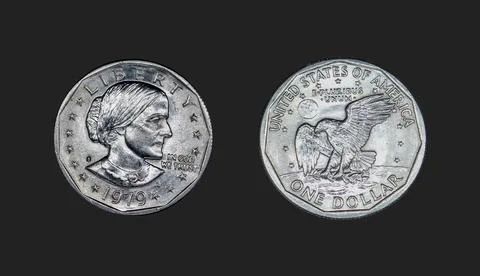 The Susan B. Anthony dollar coin Stock Photos