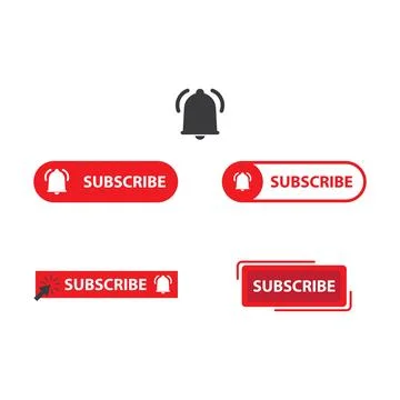Suscribe button icon Stock Illustration