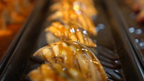 Sushi and Sashimi set Video stock 128609302