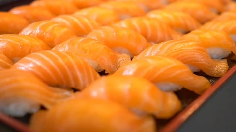Sushi and Sashimi set Video stock 128609405