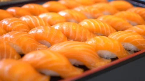 Sushi and Sashimi set Video stock 128609413