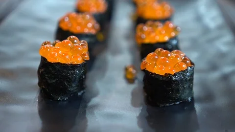 Sushi and Sashimi set Video stock 128609434