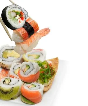 Sushi assortment Stock Illustration