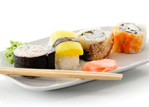 Sushi assortment Stock Photos