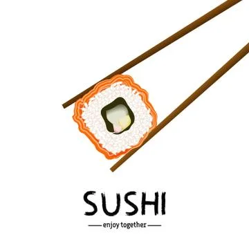 Sushi background design. Stock Illustration