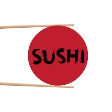 Sushi background design. Stock Illustration