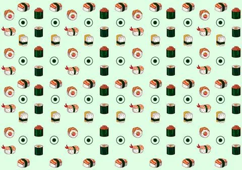 Sushi Background Stock Illustration