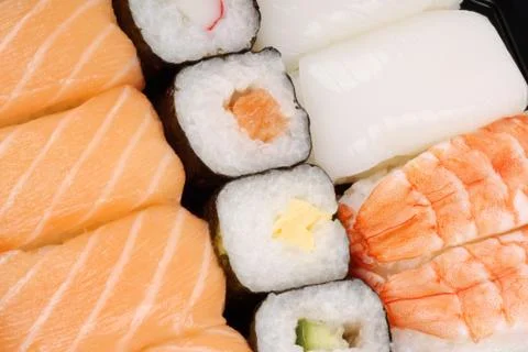 Sushi background Stock Photos