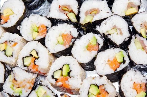Sushi background Stock Photos