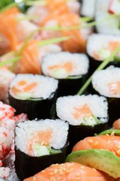 Sushi background Stock Photos