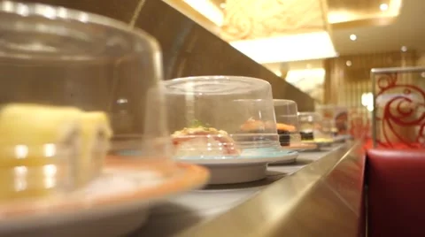 Sushi Belt Stock Footage 57981724