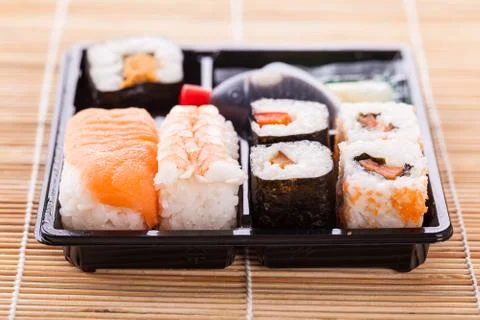 Sushi box Stock Photos