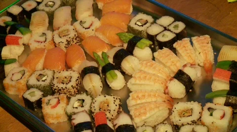Sushi Buffet Video stock 879143