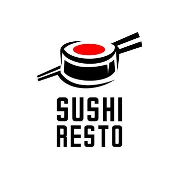 SUSHI CAFE Illustrazione stock