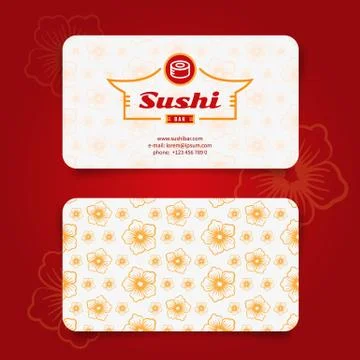 Sushi card Stock Illustration