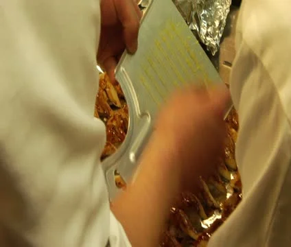 Sushi chefs work together Stock Footage 21623088