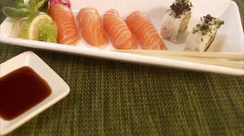 Sushi, close-up Stock Footage 11286392