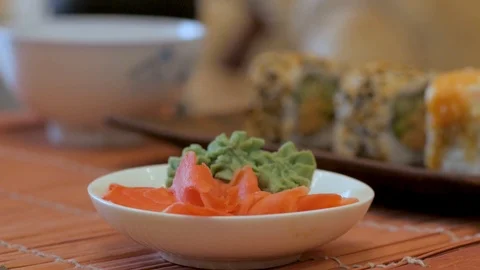 Sushi close up Stock Footage 104261038