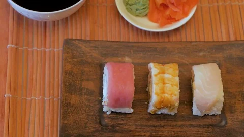 Sushi close up Stock Footage 104261208