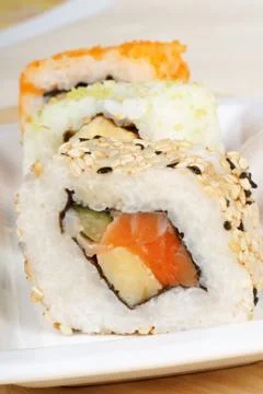 Sushi close-up Stock Photos