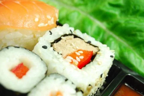 Sushi closeup Stock Photos