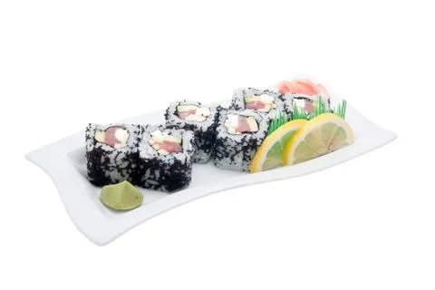 Sushi different nations Stock Photos