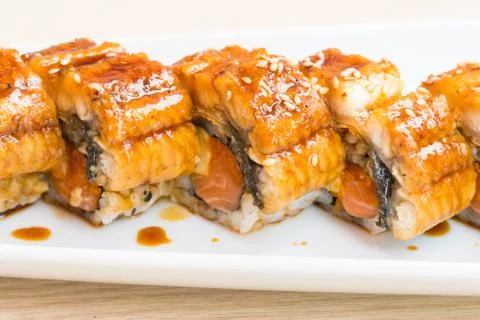 Sushi eel Stock Photos