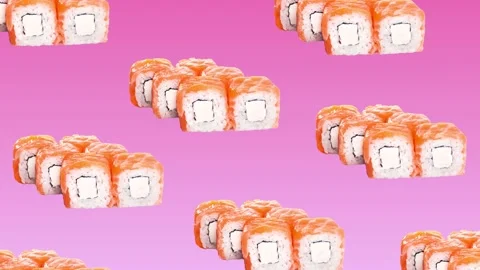 Sushi-float Stock Footage 209490661