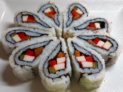 Sushi flower Stock Photos