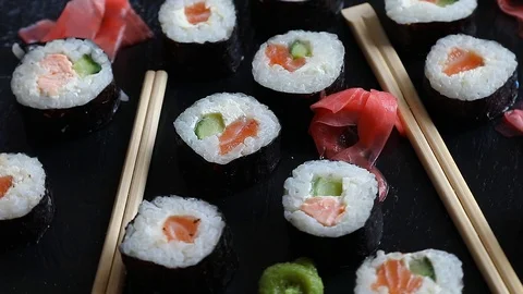 Sushi  Stock Footage 89795264