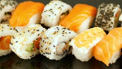 Sushi Stock Footage 136973627