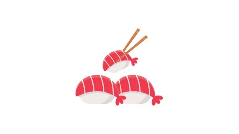 Sushi icon animation for motion graphics. Foods and Drinks Icons Stock Footage 148047820