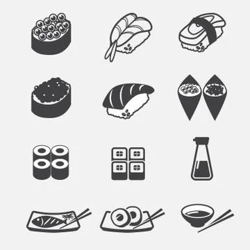 Sushi icon Stock Illustration