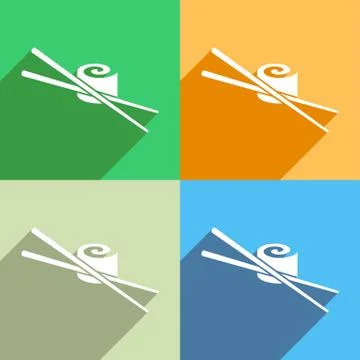 Sushi icon Illustrazione stock