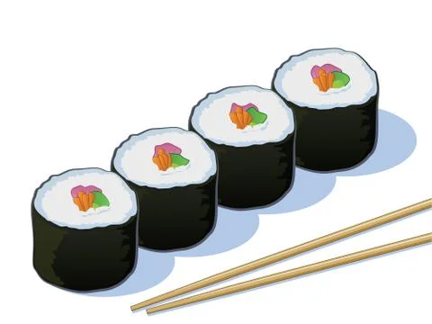 Sushi Stock Illustration